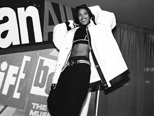 caption: <em>One In A Million </em>took Aaliyah's air of mystery and the laid-back vibes, and reworked them to help pioneer a new way forward in pop and R&B.