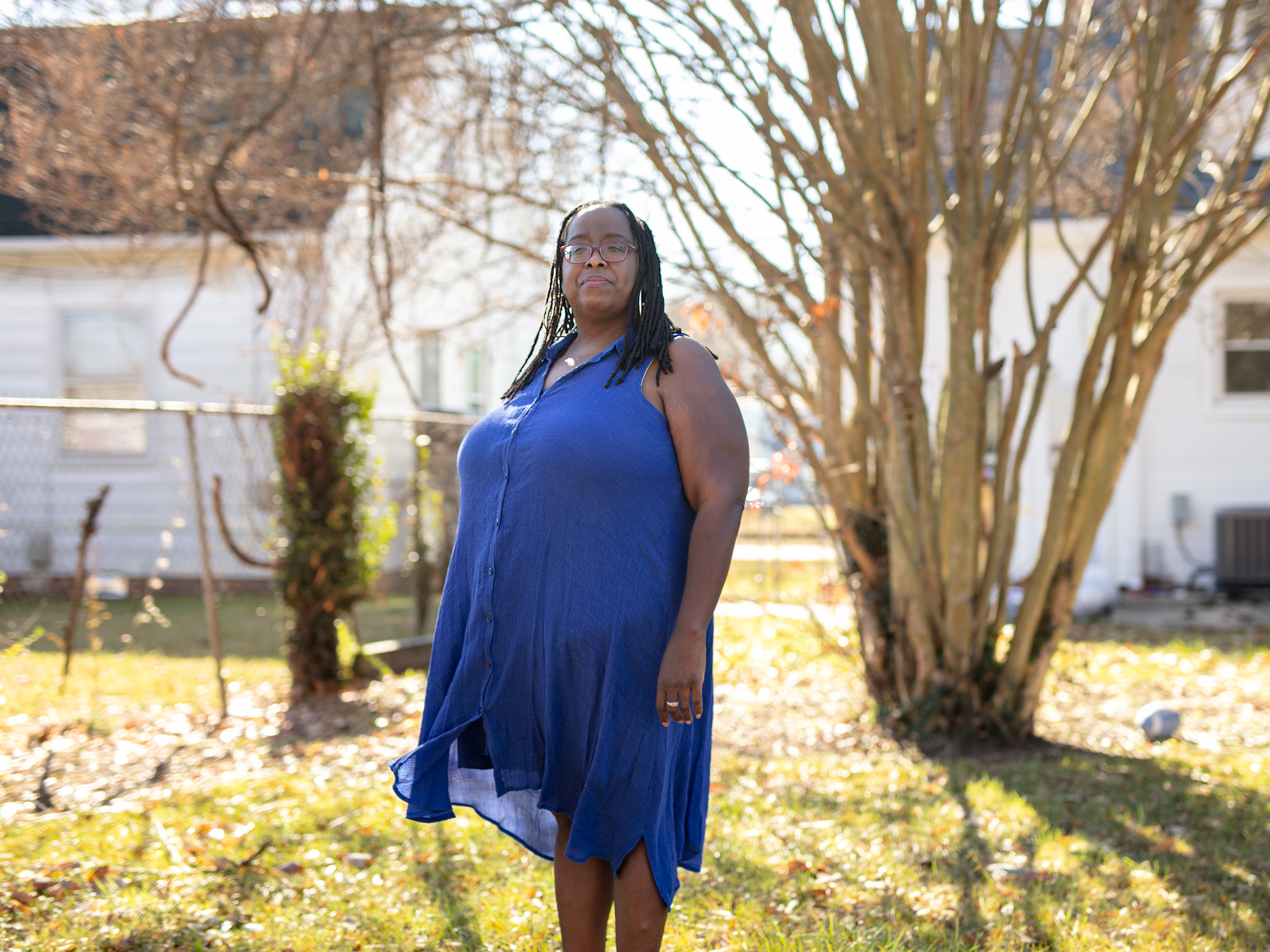 caption: Holly Rodriguez found herself responsible for both her and her ex-husband's student loans.