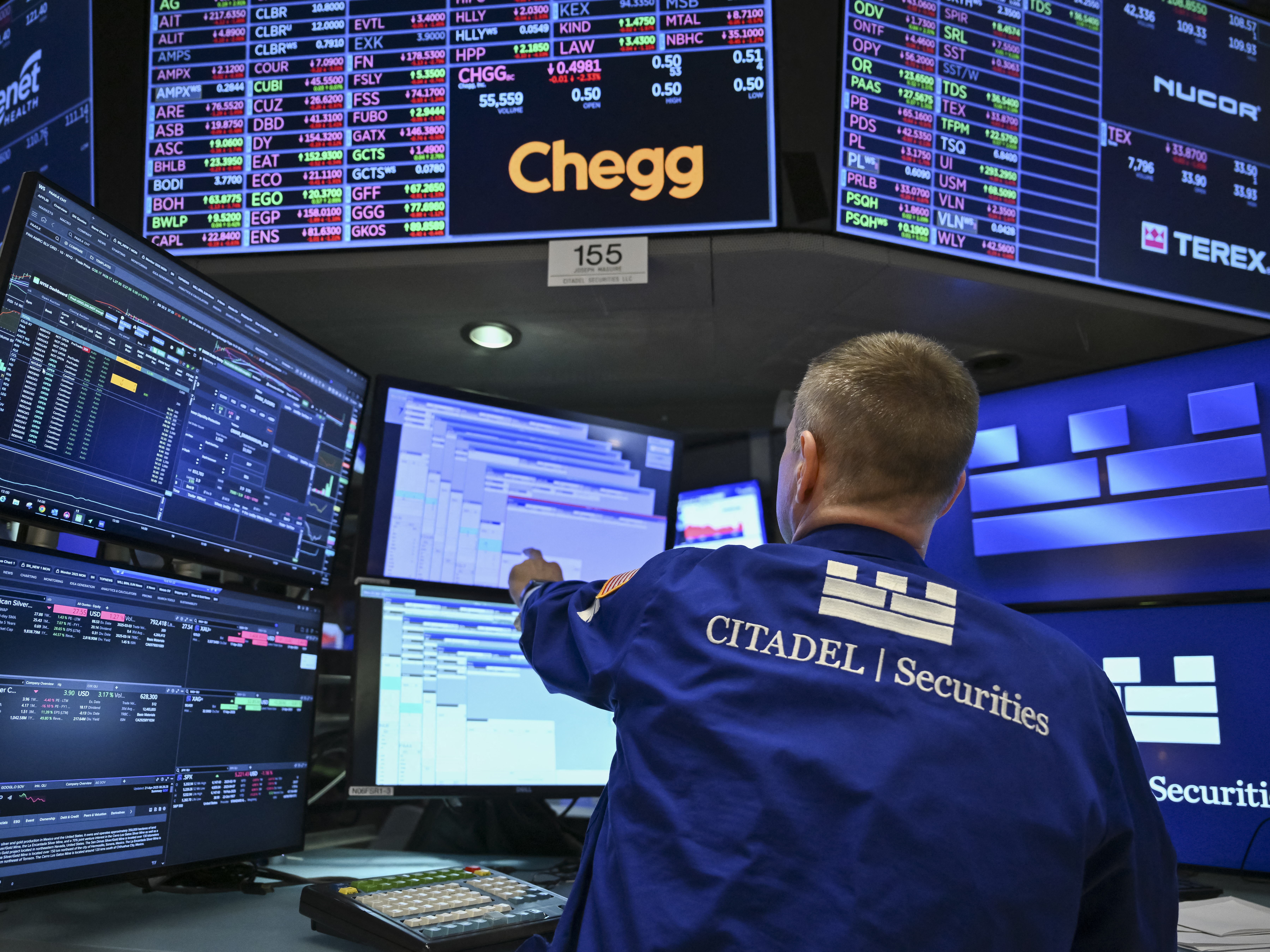 caption: President Trump called for public companies to be allowed to report their earnings every six months rather than every quarter.