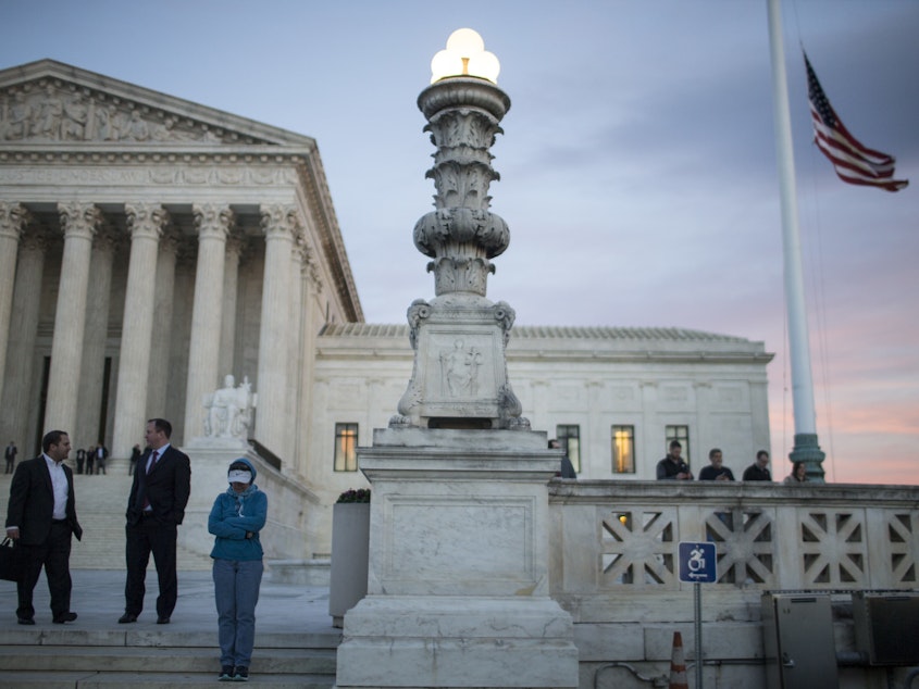 caption: The Supreme Court is seen in December 2018.