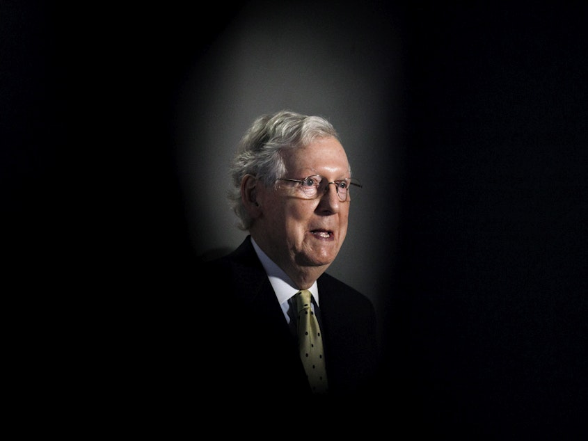 caption: Senate Majority Leader Mitch McConnell will likely preside over the political fight over a vacant Supreme Court seat.