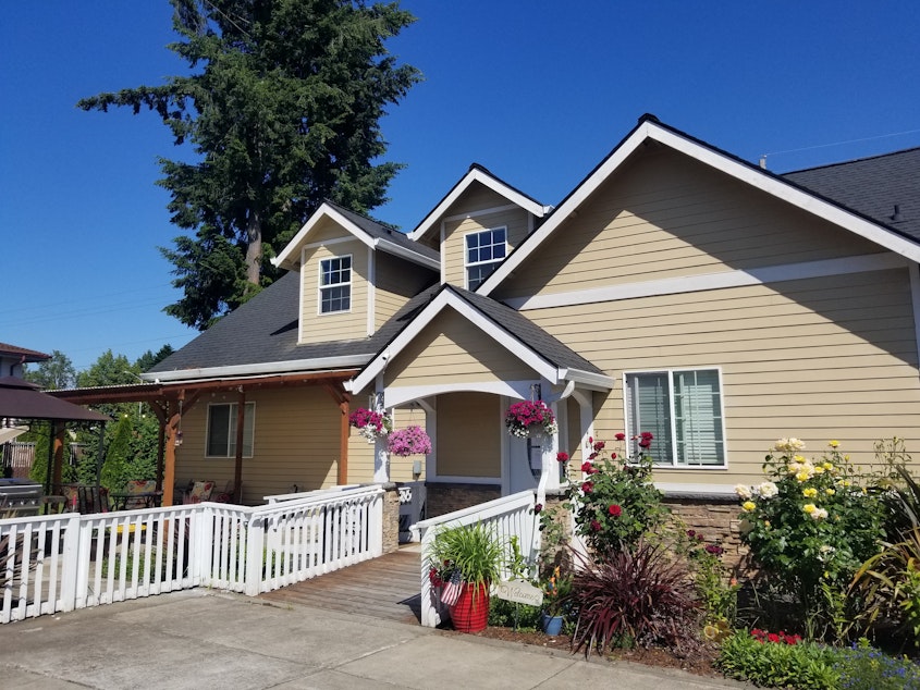 caption: Adult family homes like Magda's are licensed to care for up to six residents. 