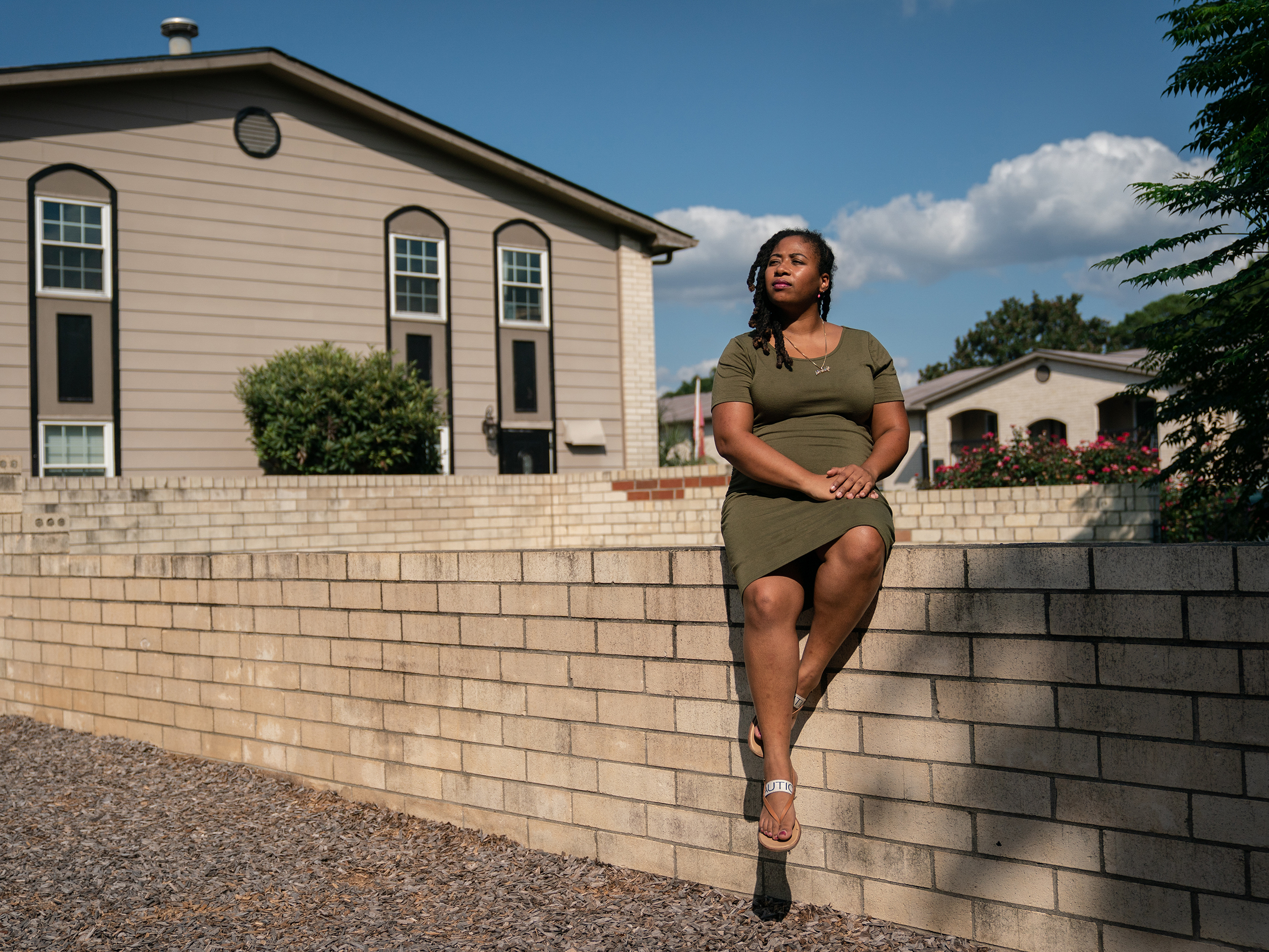 caption: Akira Johnson has been facing eviction because her landlord would not accept payment from South Carolina's rent and utility assistance program.