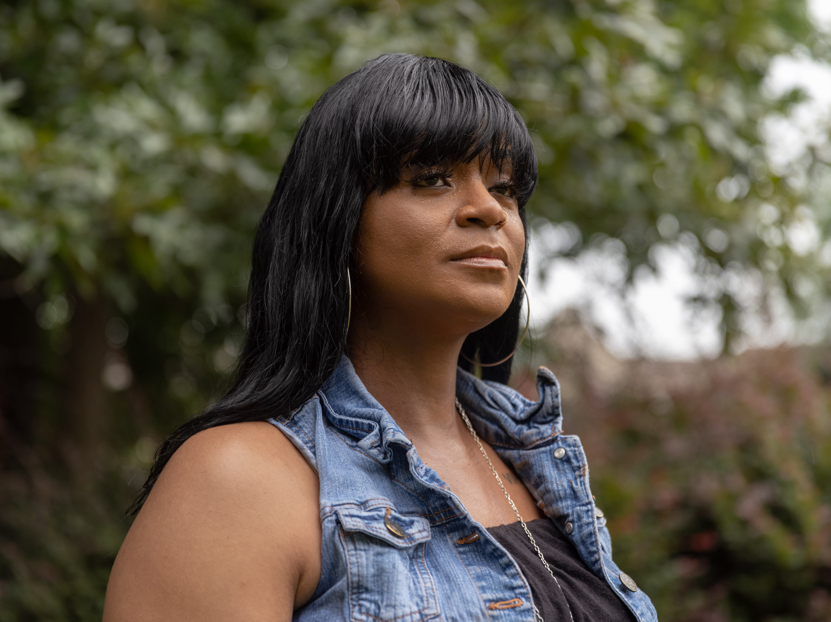 caption: Safiya Kitwana lives in Lithonia, Ga. She's a single mom with 2 teenage kids who lost her job in the pandemic. A federal program would pay all her back rent so she could keep her home. But DeKalb county refuses to do that and will only pay 60% of people's back-rent. So Kitwana's on the verge of eviction.