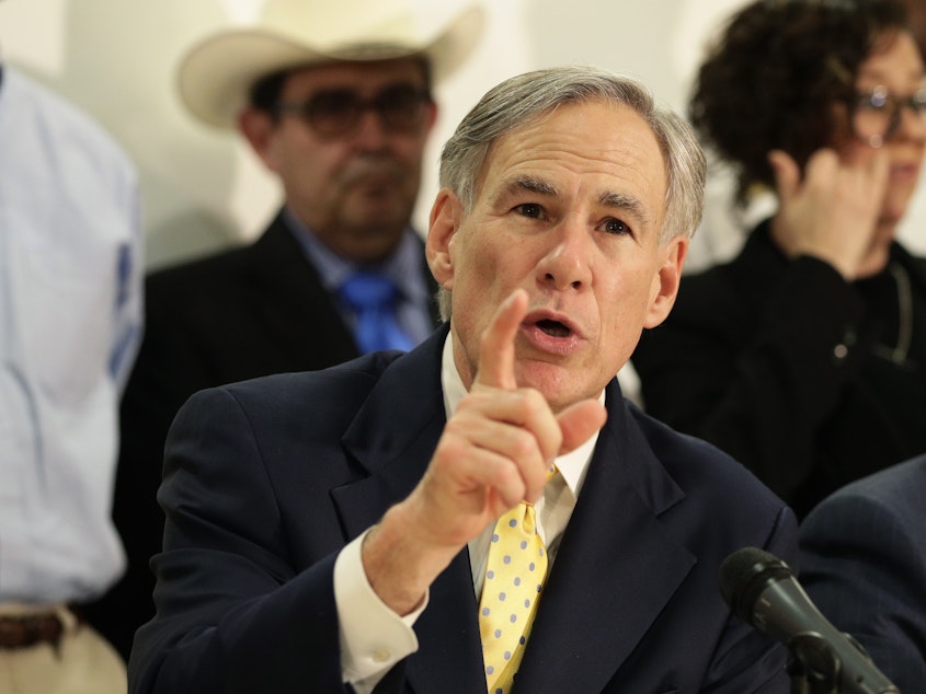 caption: Texas Gov. Greg Abbott signed an executive order banning all elective medical procedures, including abortions, during the coronavirus outbreak. The ban extends to medication abortions.