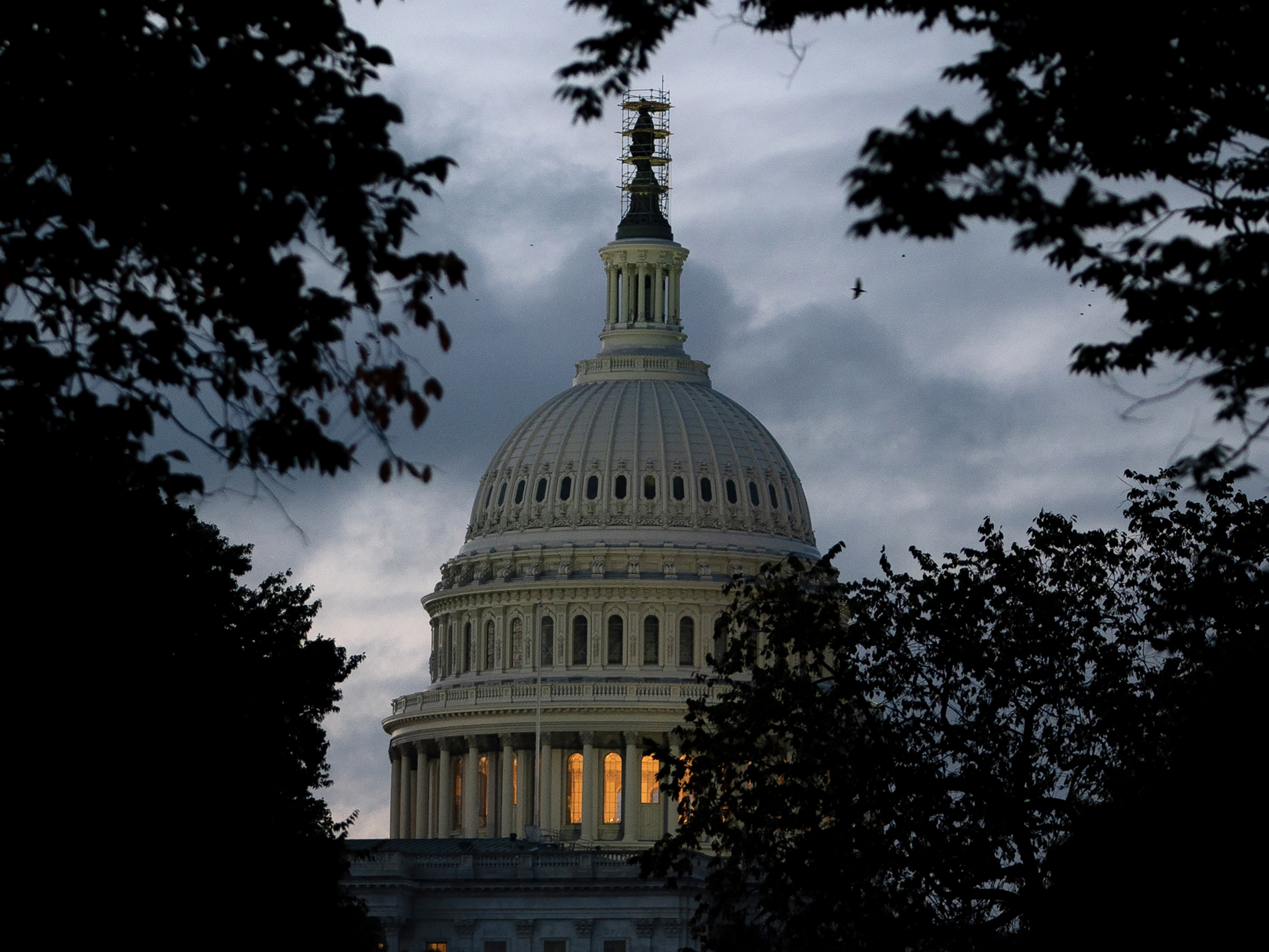 caption: Members of the House and Senate raced to pass a spending bill ahead of the shutdown deadline.