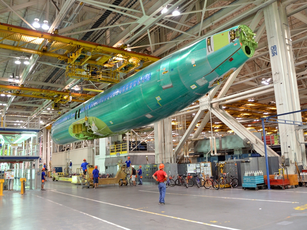 caption: Boeing is in talks to buy Spirit AeroSystems, the supplier that builds the fuselage of the 737 at its factory in Wichita, Kan.  