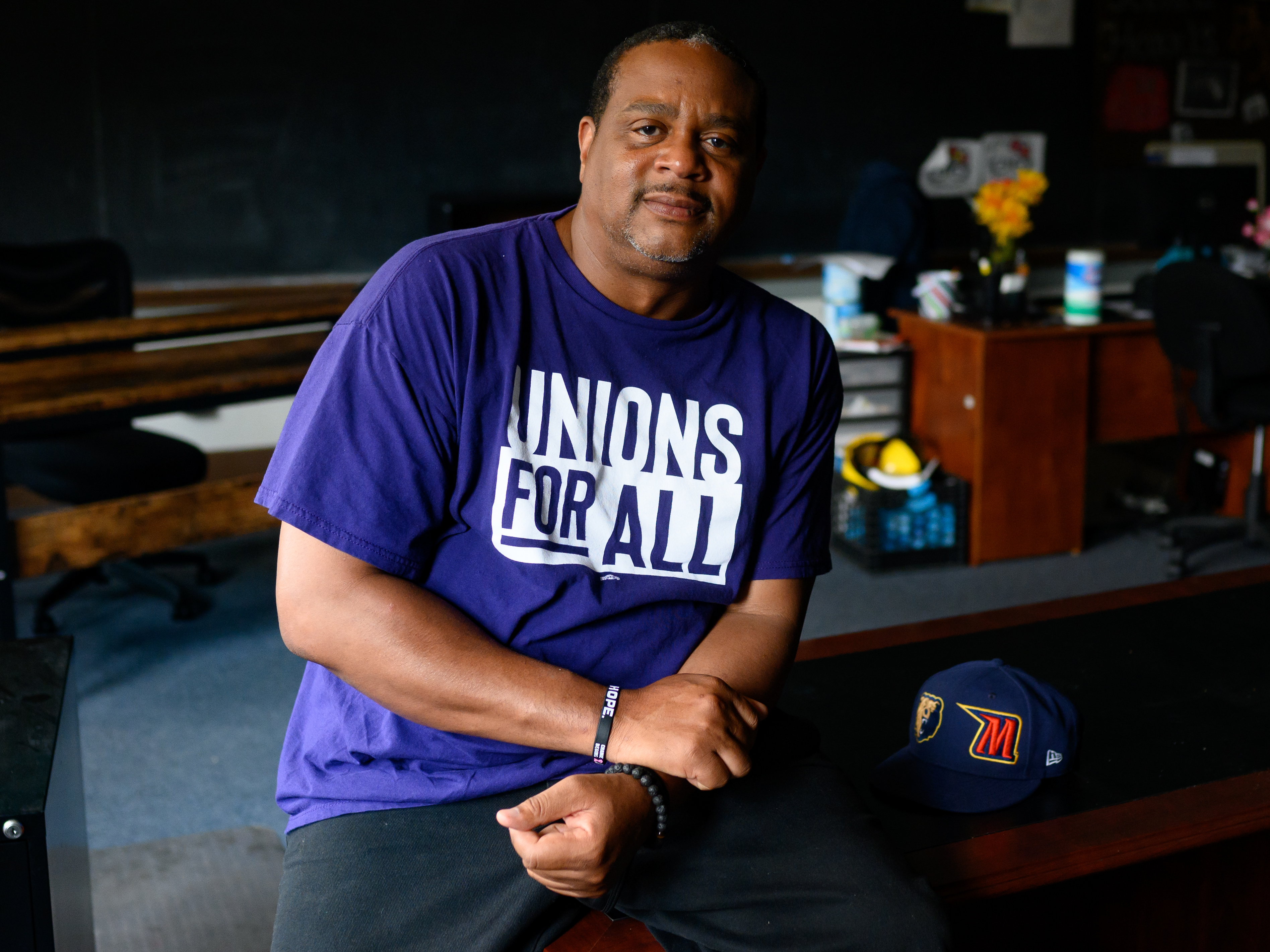 caption: Ed Gainey is the winner of Pittsburgh's mayoral race. He's seen here last summer, during a visit to his former 4th-grade classroom.