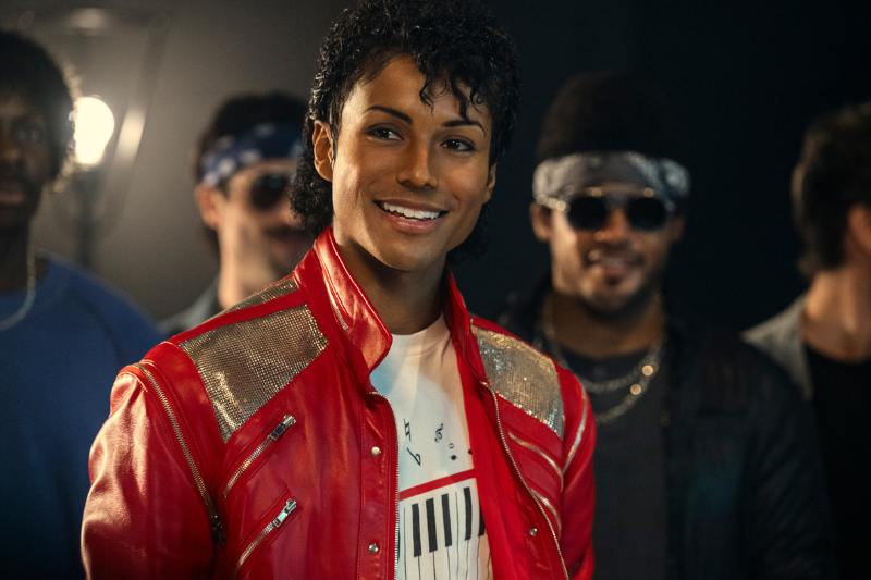 caption: Jaafar Jackson portrays his uncle Michael Jackson in the 2026 biographical film "Michael." 