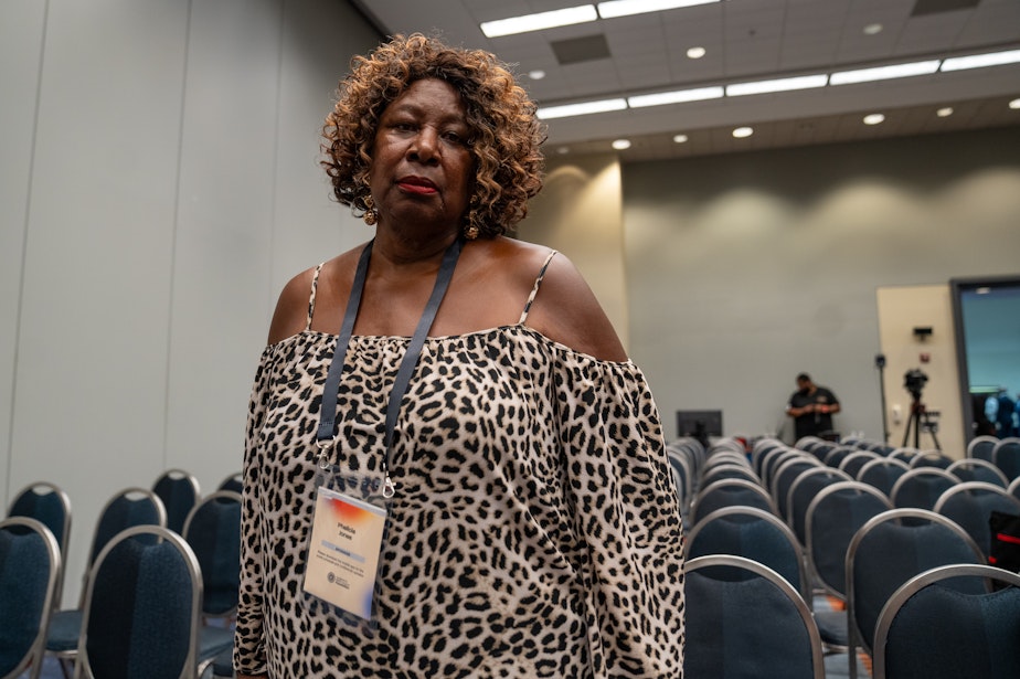 caption: Phelicia Jones at the Congressional Black Caucus' annual legislative conference in 2023.