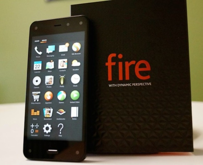 caption: The Amazon Fire boasts Firefly, a feature that allows you to easily compare box store prices with Amazon.