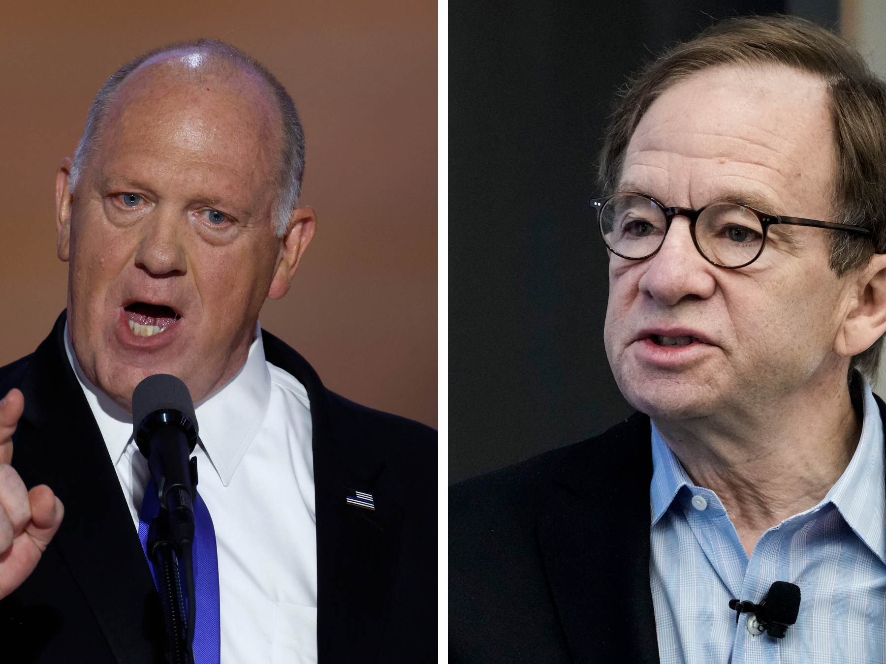 caption: President-elect Trump announced former acting ICE director Tom Homan (left) as his incoming border czar, joining a long list of presidents who have appointed czars to oversee specific issues — like Obama's "car czar" Steven Rattner (right).
