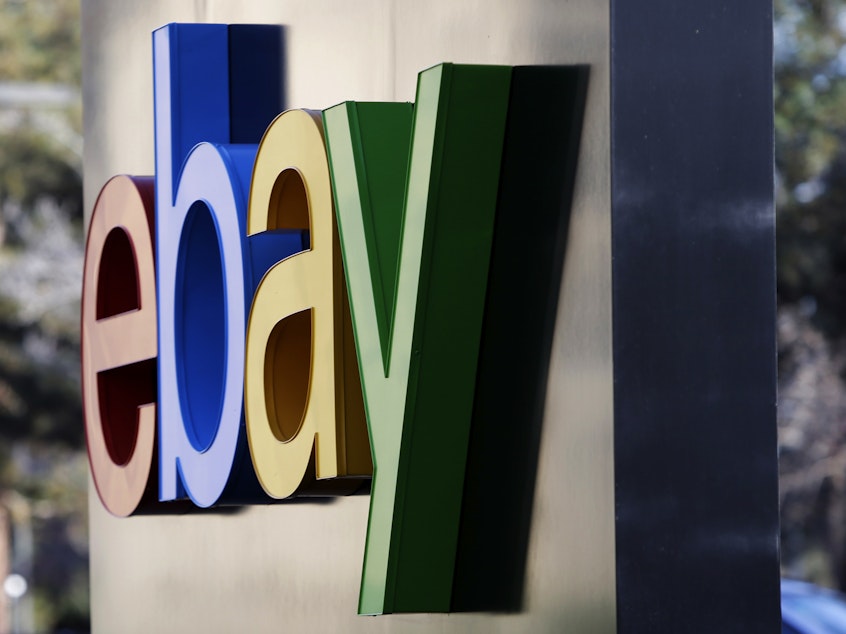 caption: eBay, a global e-commerce company based in San Jose, Calif., accepted responsibility for its former employees' actions in a 2019 harassment campaign, federal authorities said Thursday.