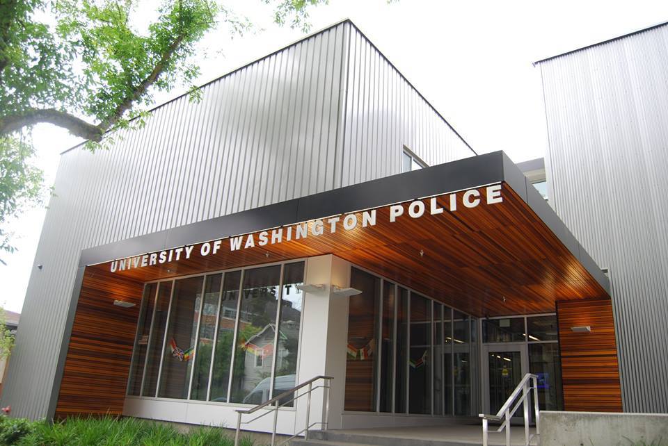 caption: The University of Washington Police Department. 