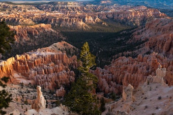 caption: Bryce Canyon National Park in southern Utah has been closed to visitors since early April.