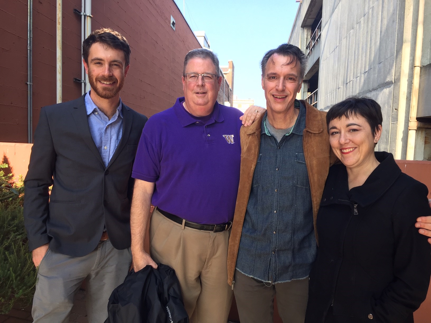 caption: David Kroman, Chris Vance, Bill Radke, Erica Barnett [L-R]
