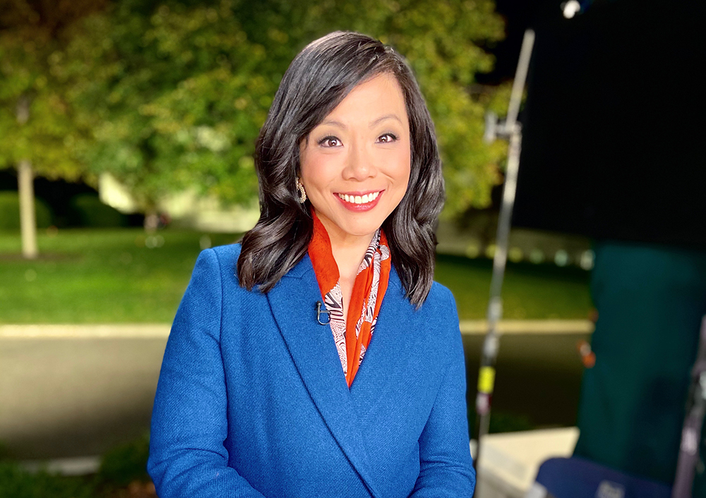caption: Weijia Jiang, senior White House correspondent for CBS News. (Courtesy)