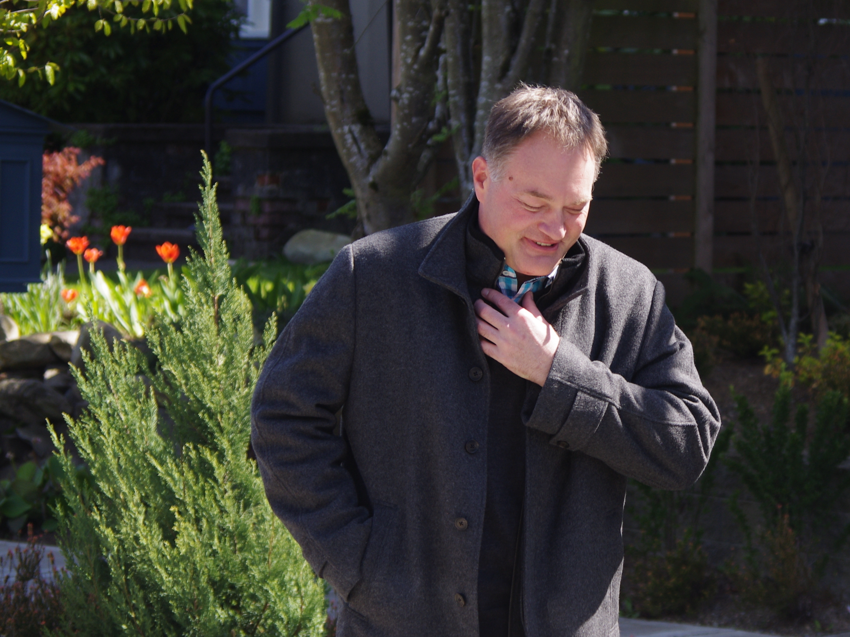 caption: Dr. Ryan Padgett is back home in Seattle after a 24-day hospitalization for COVID-19. He was one of the first American health care workers to develop a life-threatening case of the disease.