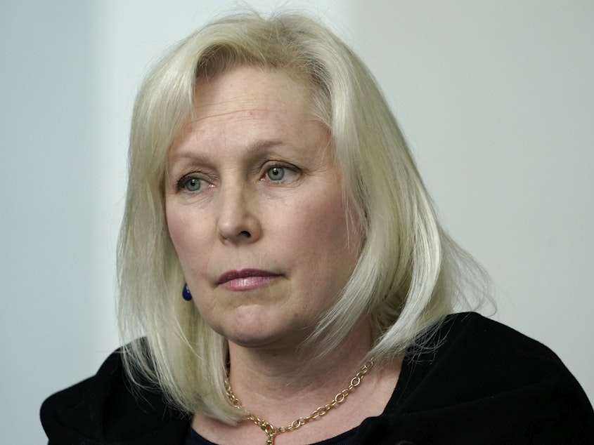 caption: Democratic Sen. Kirsten Gillibrand has been pushing for changes in how the military handles sexual assault and other serious crimes for years. Top commanders and fellow senators are now joining her efforts.