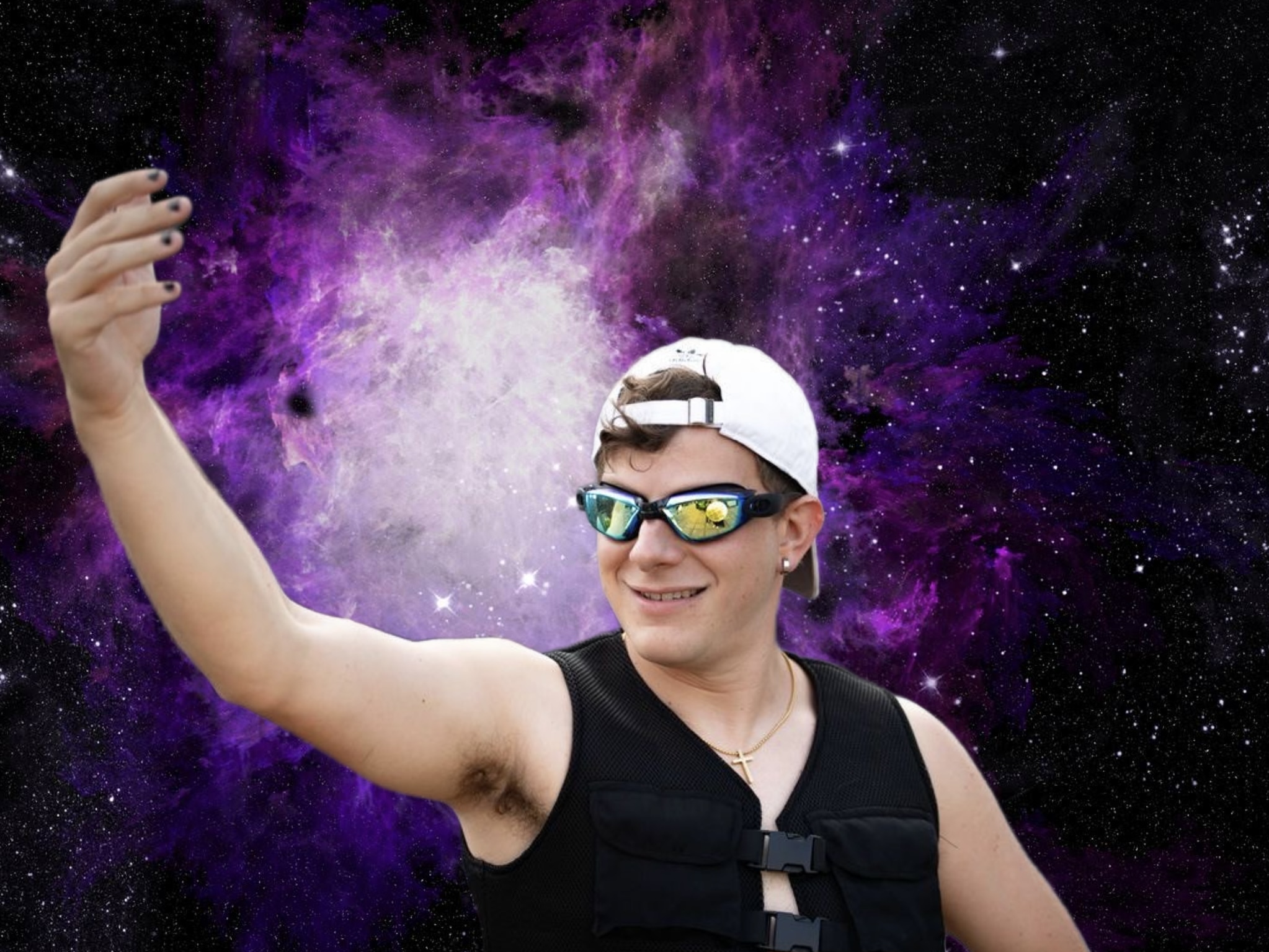 caption: DJ Crazy Times — aka Kyle Gordon — in his element.