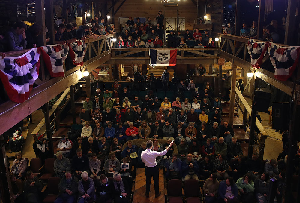 caption: Democratic presidential candidate former South Bend, Indiana Mayor Pete Buttigieg speaks at a meet the candidate event on January 29, 2020 in Jefferson, Iowa. Iowa holds the state's caucuses in five days on February 3. (Win McNamee/Getty Images)