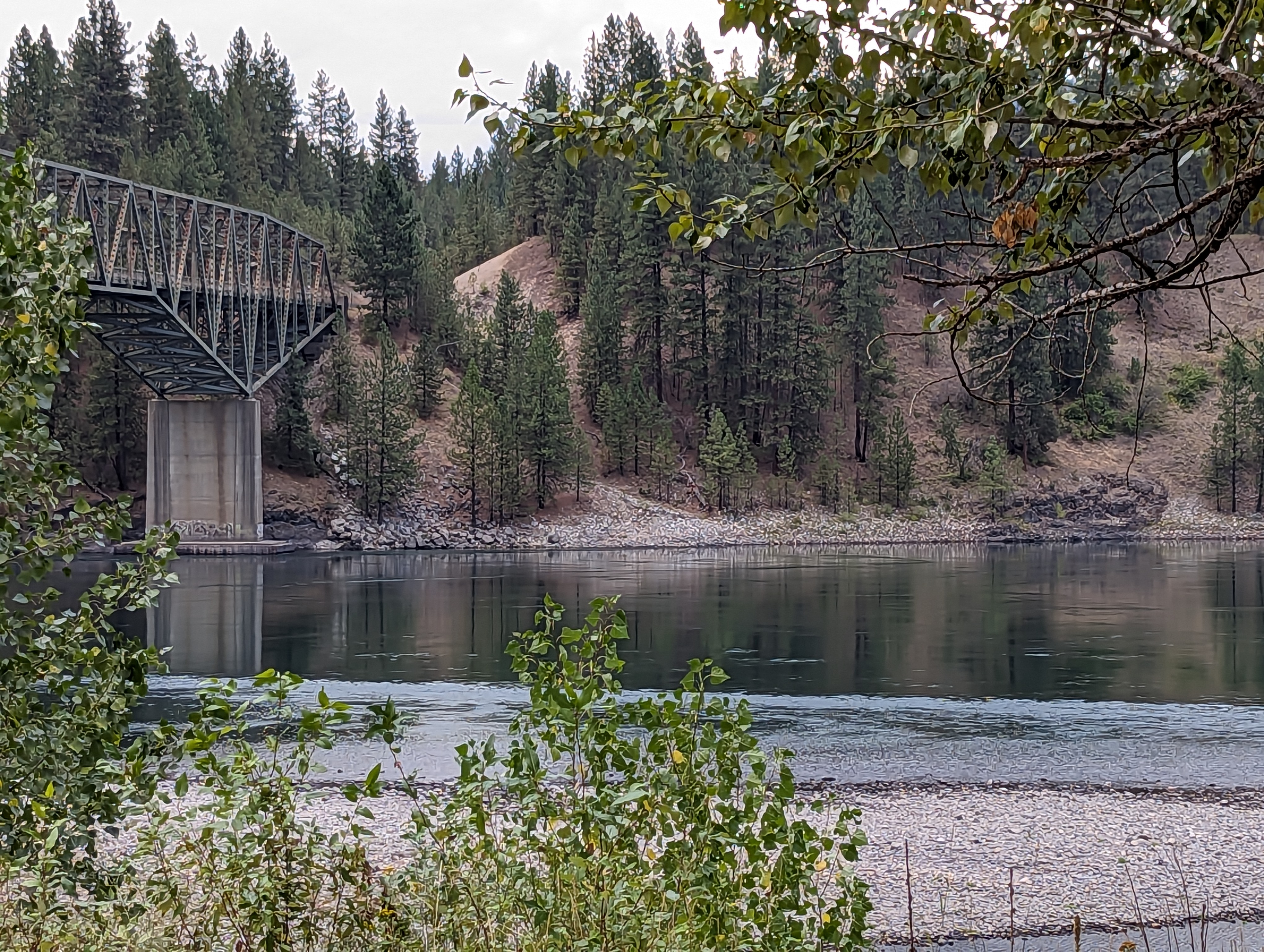 caption: The Northport Bridge over the Columbia River in Washington state near the border with Canada. Portions of the upper Columbia River and its upland areas may be designated a Superfund site by the EPA.