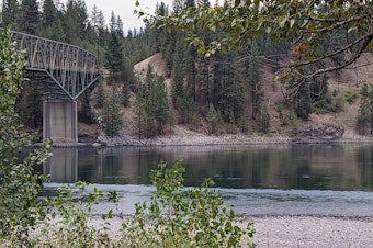 caption: The Northport Bridge over the Columbia River in Washington state near the border with Canada. Portions of the upper Columbia River and its upland areas may be designated a Superfund site by the EPA.
