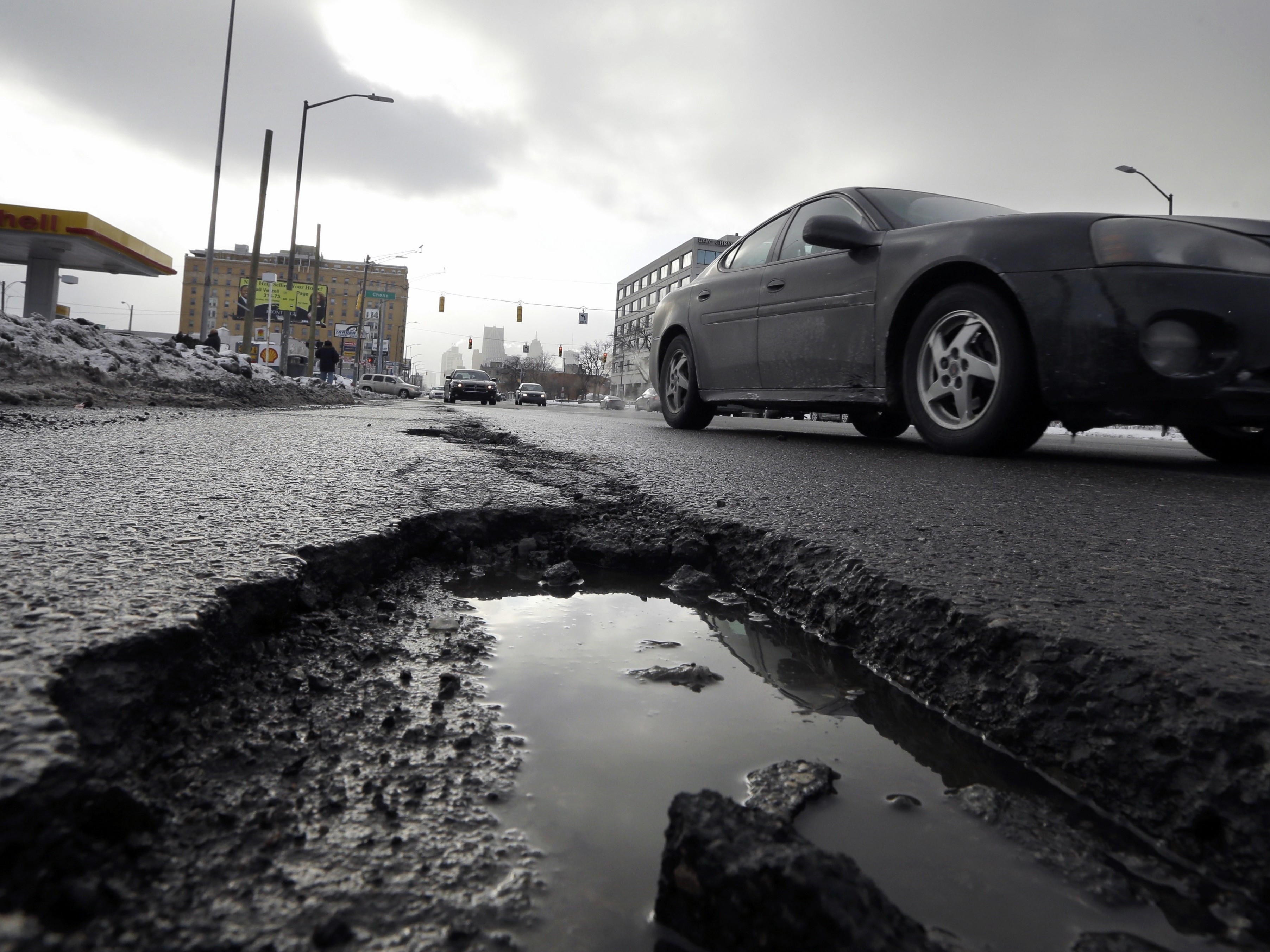caption: The American Society of Civil Engineers gives the nation's infrastructure a grade of C-minus on it's quadrennial infrastructure report card. Many of the country's roads, bridges, airports, dams, levees and water systems are aging and in poor to mediocre condition.