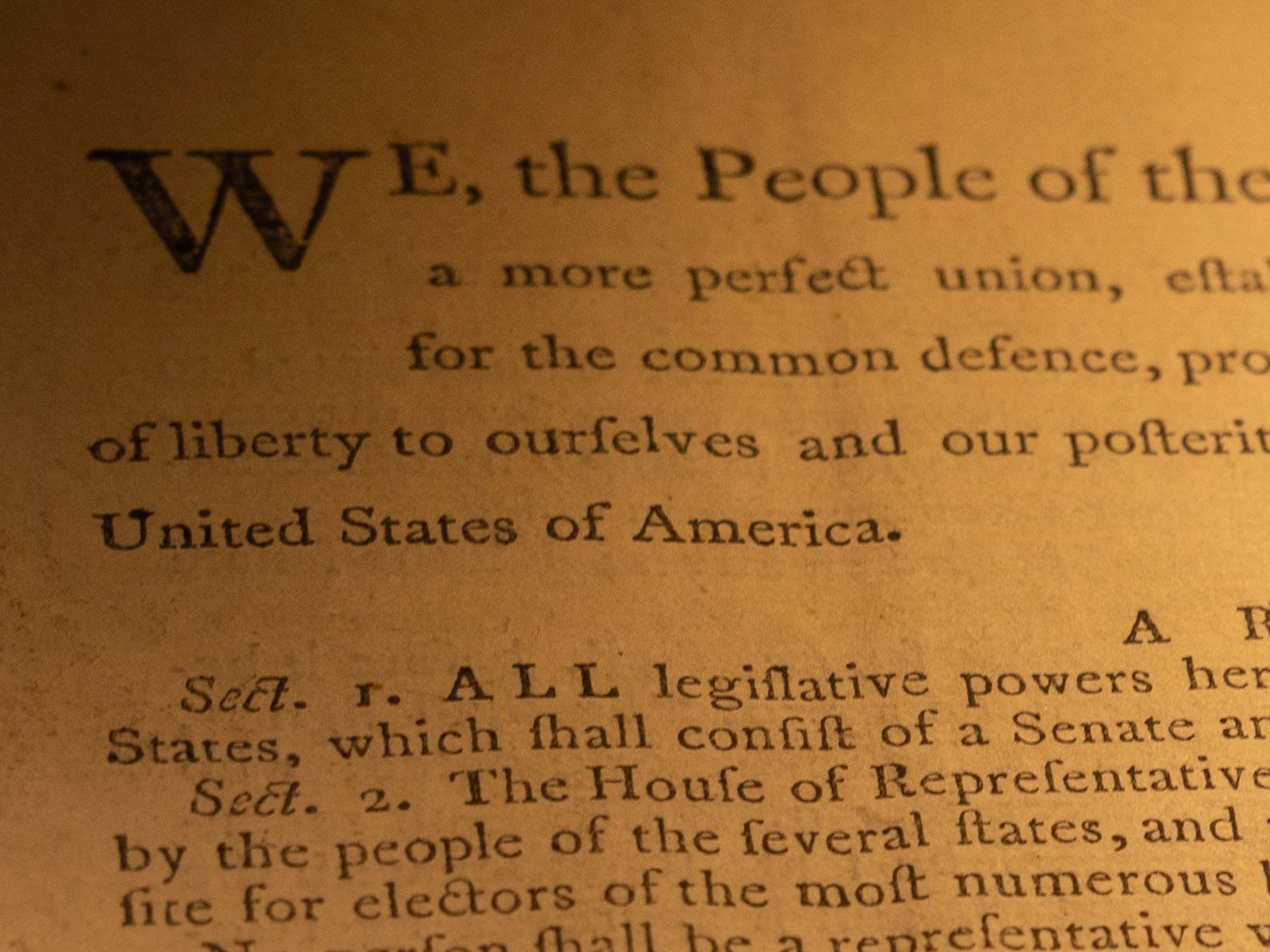 caption: A copy from the first printing of the U.S. Constitution sold for more than $43 million Thursday night — a world record for a historical document at auction, Sotheby's said.