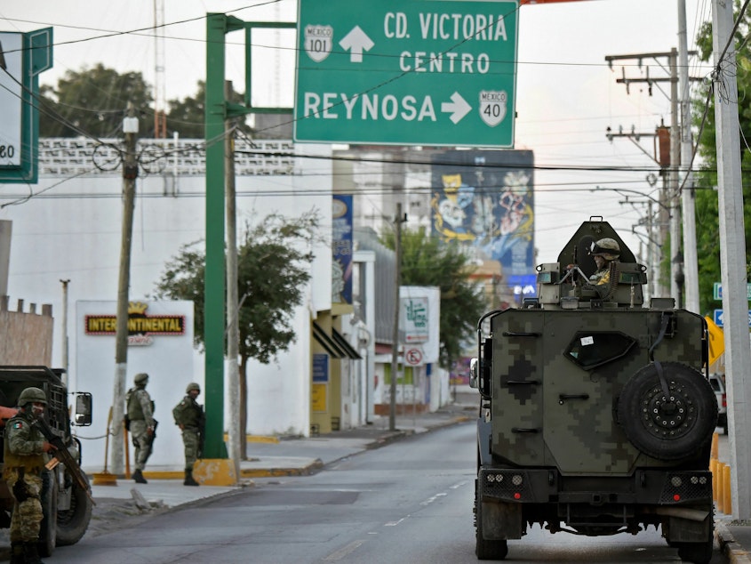 caption: Matamoros, Mexico, is a stronghold for various criminal organizations, particularly the Gulf Cartel. U.S. and Mexican officials say four U.S. citizens were abducted at gunpoint in the city on Friday.
