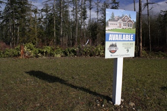 caption: A vacant lot in Black Diamond, Washington is an example of "buildable land." 