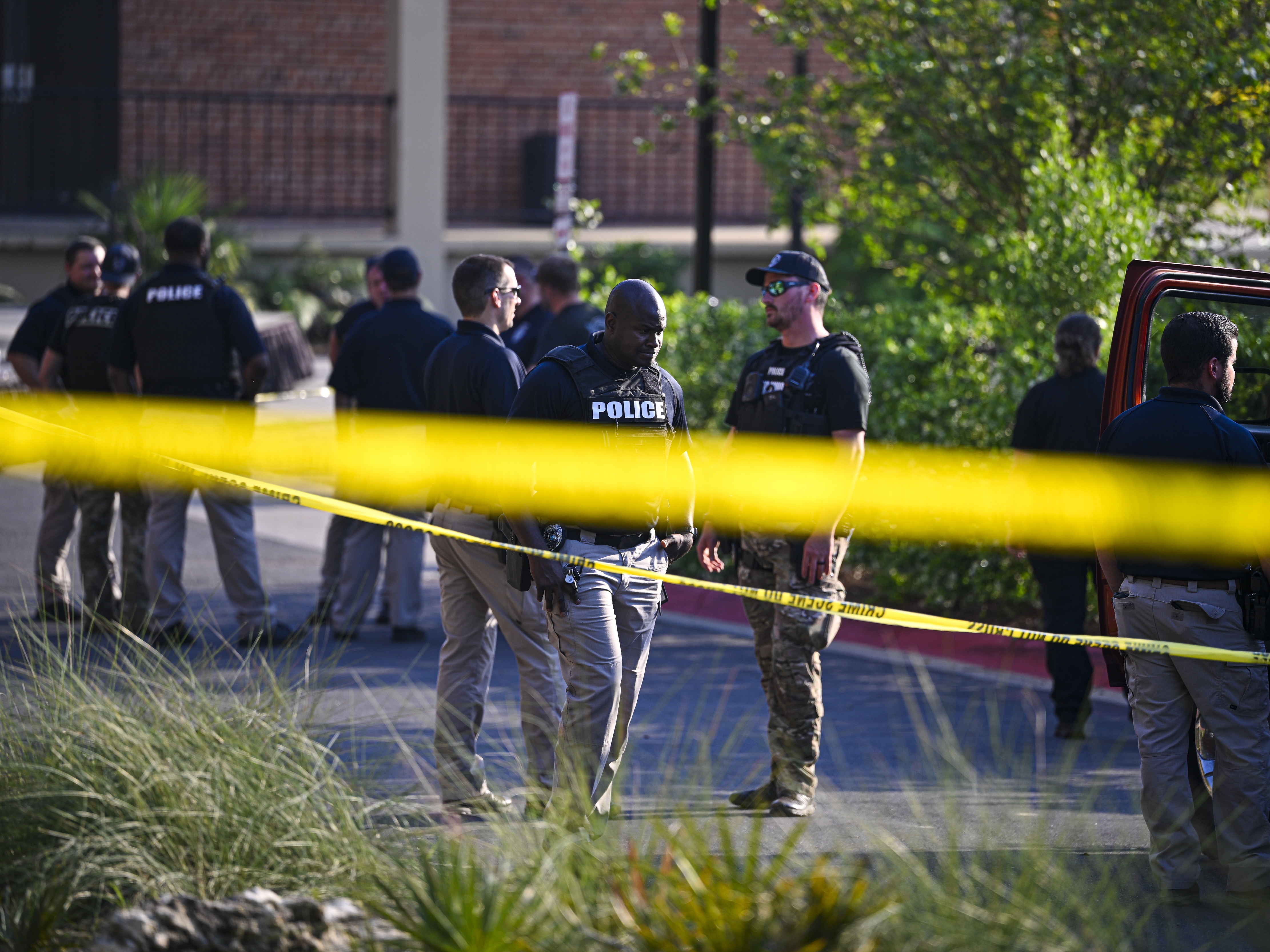caption: Police investigate the scene of a shooting near the student union at Florida State University on April 17, 2025 in Tallahassee, Florida. Two people were killed and five injured in the attack. Florida's attorney general is now investigating OpenAI because the alleged shooter used ChatGPT to help plan the attack.