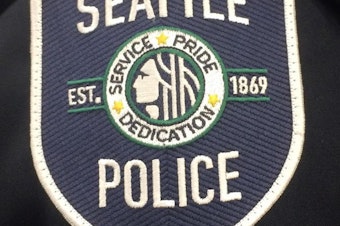 caption: Seattle Police Department patch.