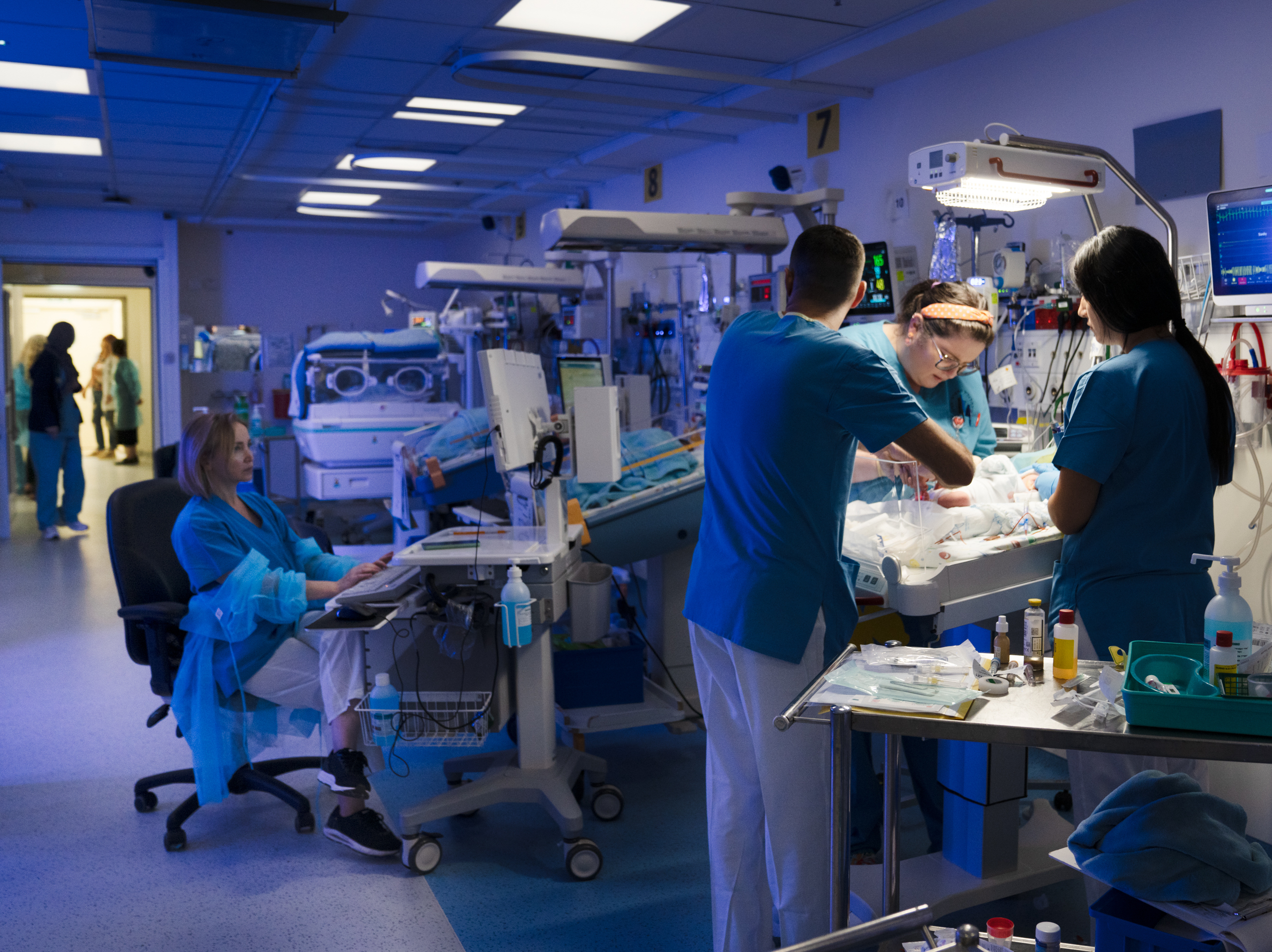 caption: The NICU at Galilee Medical Center was the first part of the hospital to move underground.