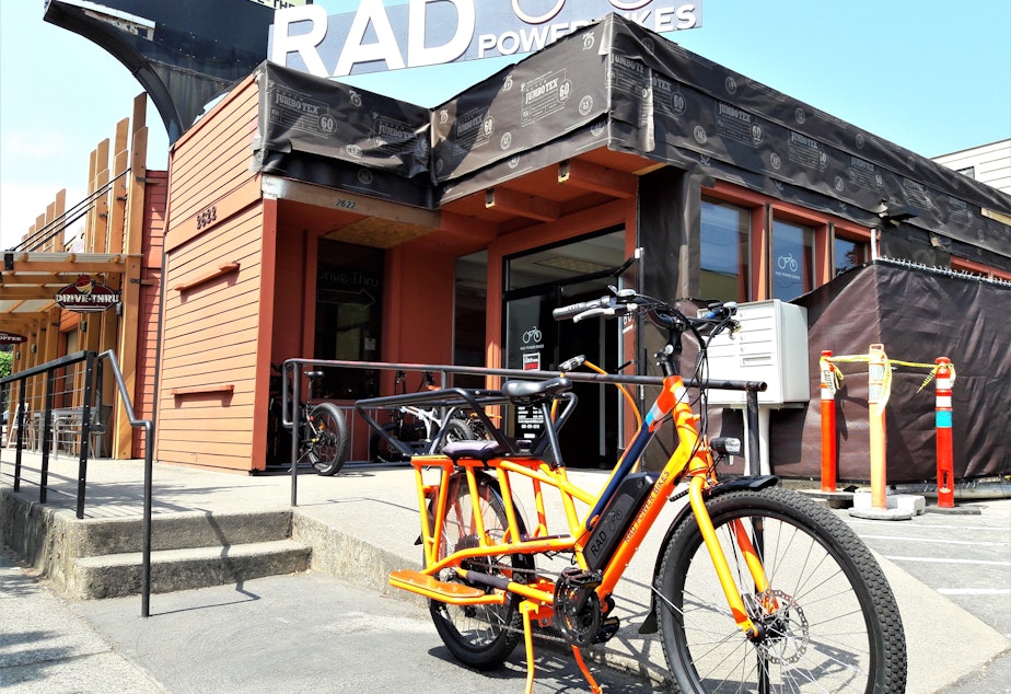 caption: Owners of RAD Power say the company is rapidly expanding as e-bikes become more popular with commuters and bike share companies.