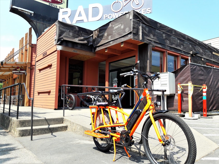 caption: Owners of RAD Power say the company is rapidly expanding as e-bikes become more popular with commuters and bike share companies.