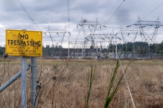 caption: This Bonneville Power Administration substation, photographed Jan. 5 near Eagle Creek, Oregon, was one of two Clackamas County electrical sites attacked in late November 2022.