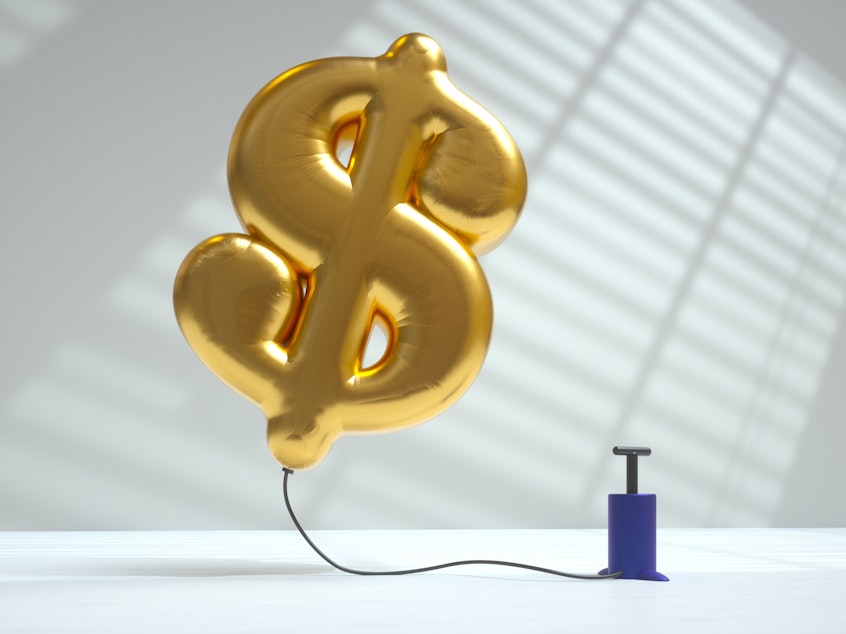 caption: Inflation is coming from inside the house. Rising prices are forcing tough decisions