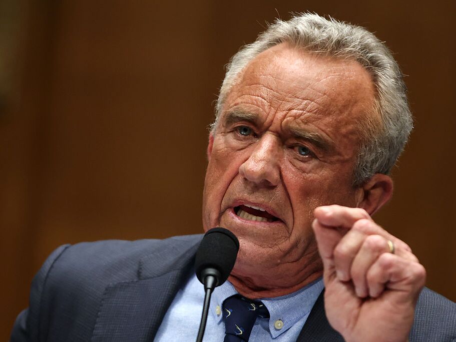 caption: U.S. Secretary of Health and Human Services Robert F. Kennedy Jr. testifies before the Senate Committee on Health, Education, Labor, and Pensions on Capitol Hill on May 14, 2025 in Washington, DC.