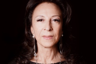 caption: "We all have to work at making the immigrant story much more public," said Maria Hinojosa, author of a new memoir,<em> Once I Was You: A Memoir of Love and Hate in a Torn America</em>.