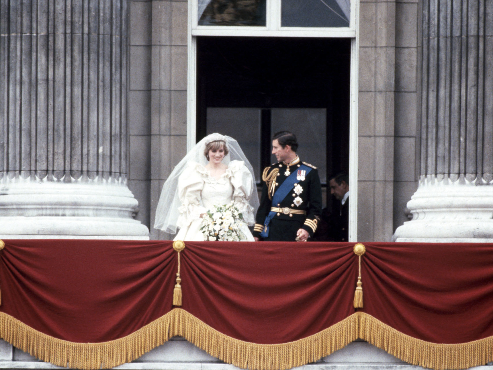caption: Diana Princess of Wales and Prince Charles were married in London, England on  July 29, 1981. A piece of one of their official wedding cakes is expected to fetch hundreds of dollars at auction.