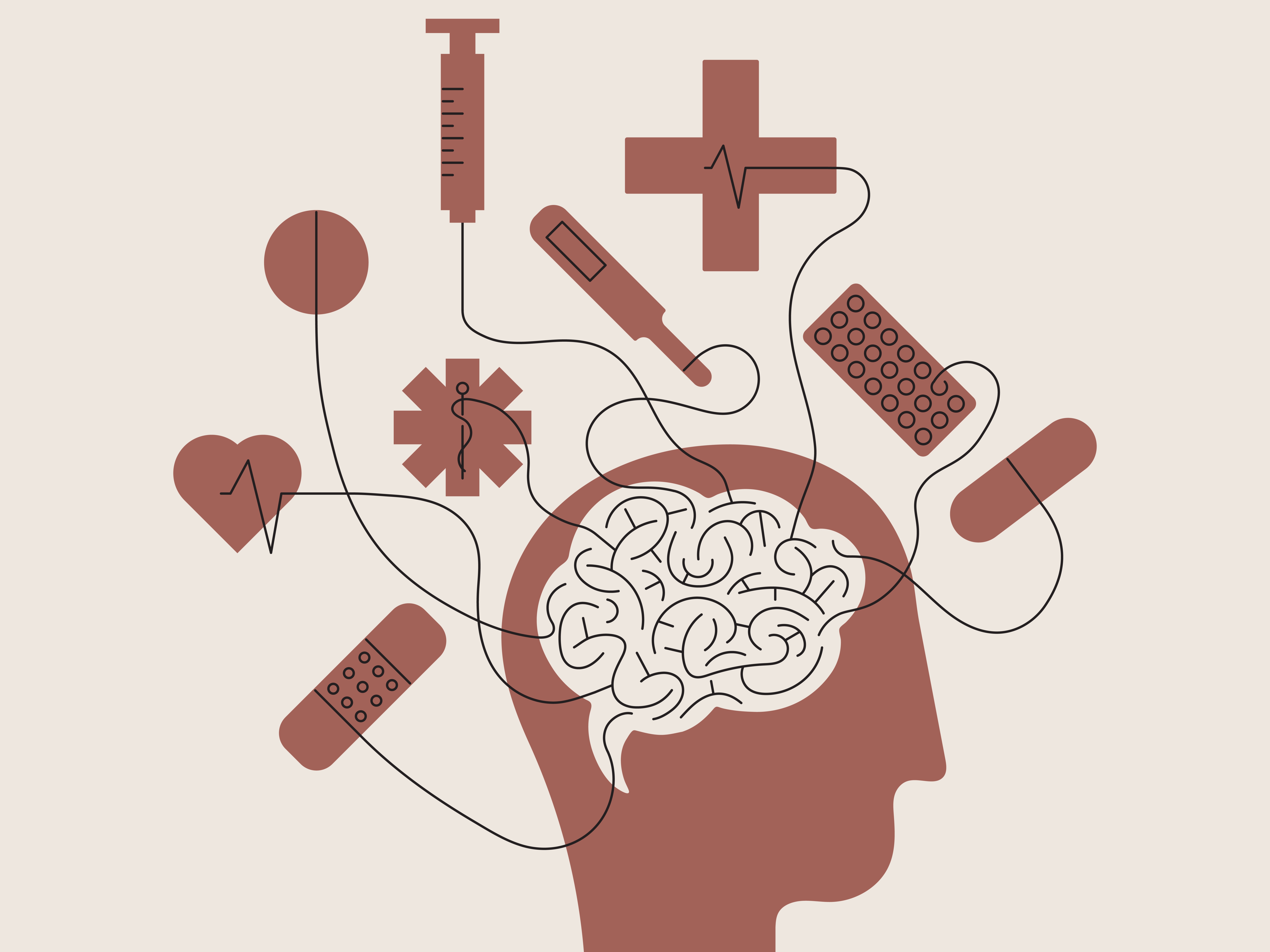 Hypochondriac, addiction to drugs and pills