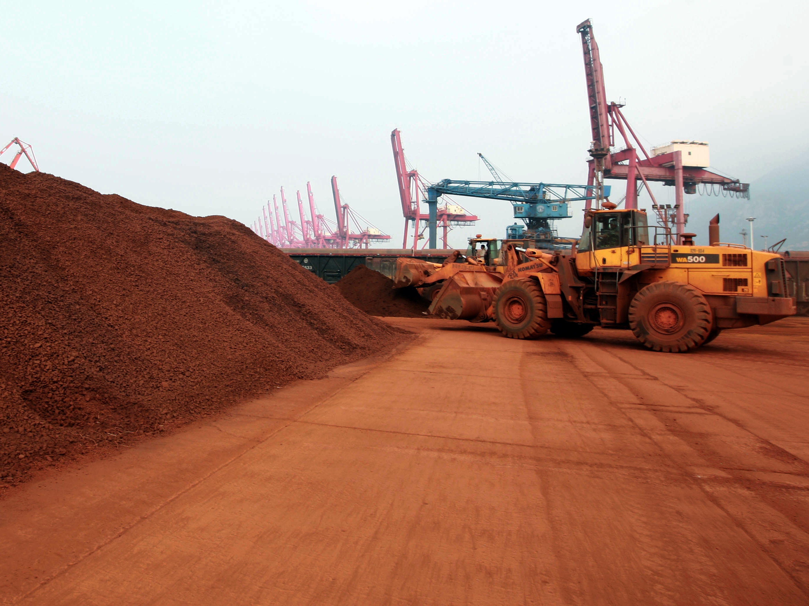 caption: A rare earth minerals mine in China's Jiangsu province, photographed in 2010.
