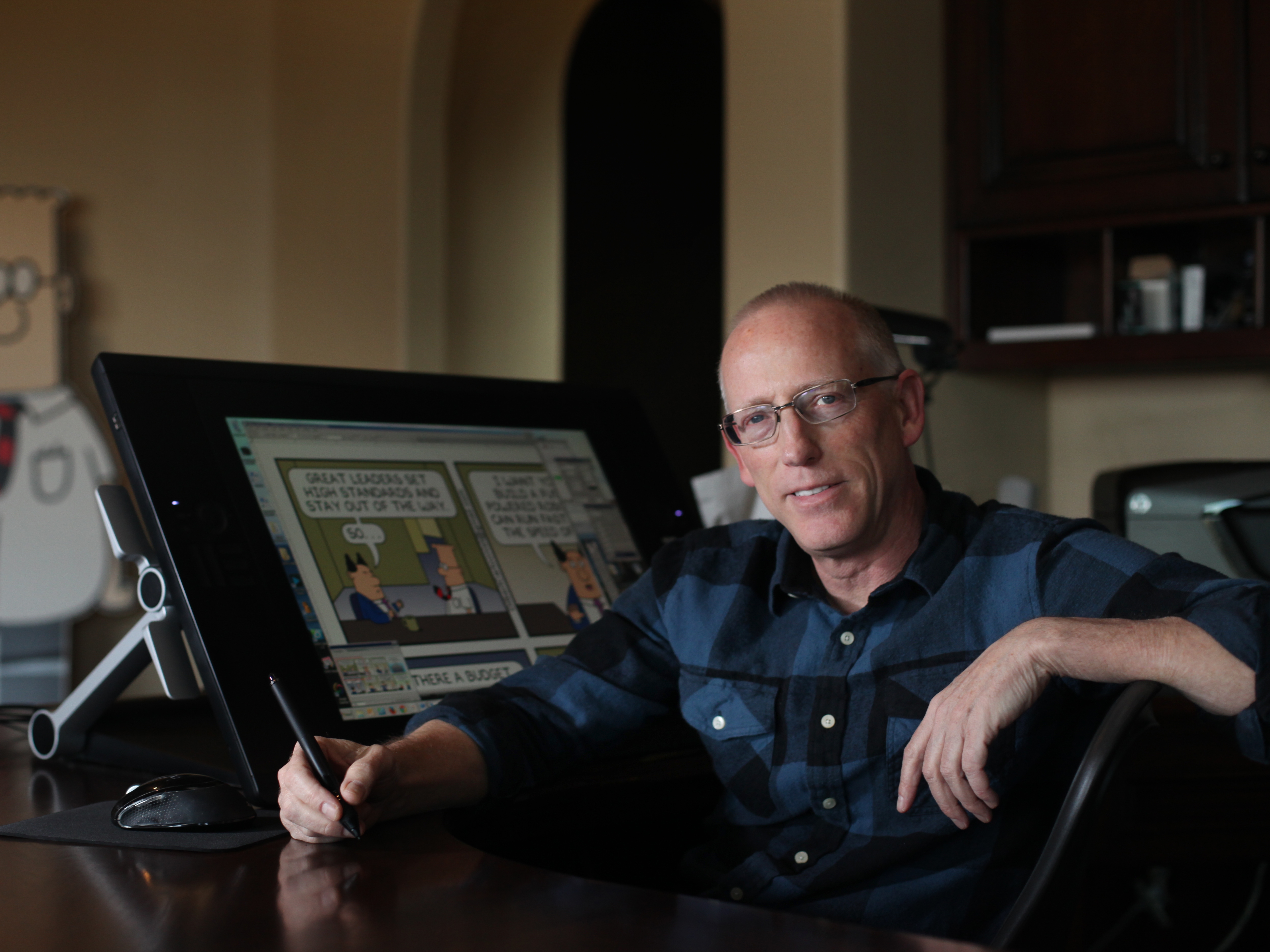 caption: Cartoonist Scott Adams, pictured in 2014, said Monday he has metastatic prostate cancer and does not expect to survive the summer.