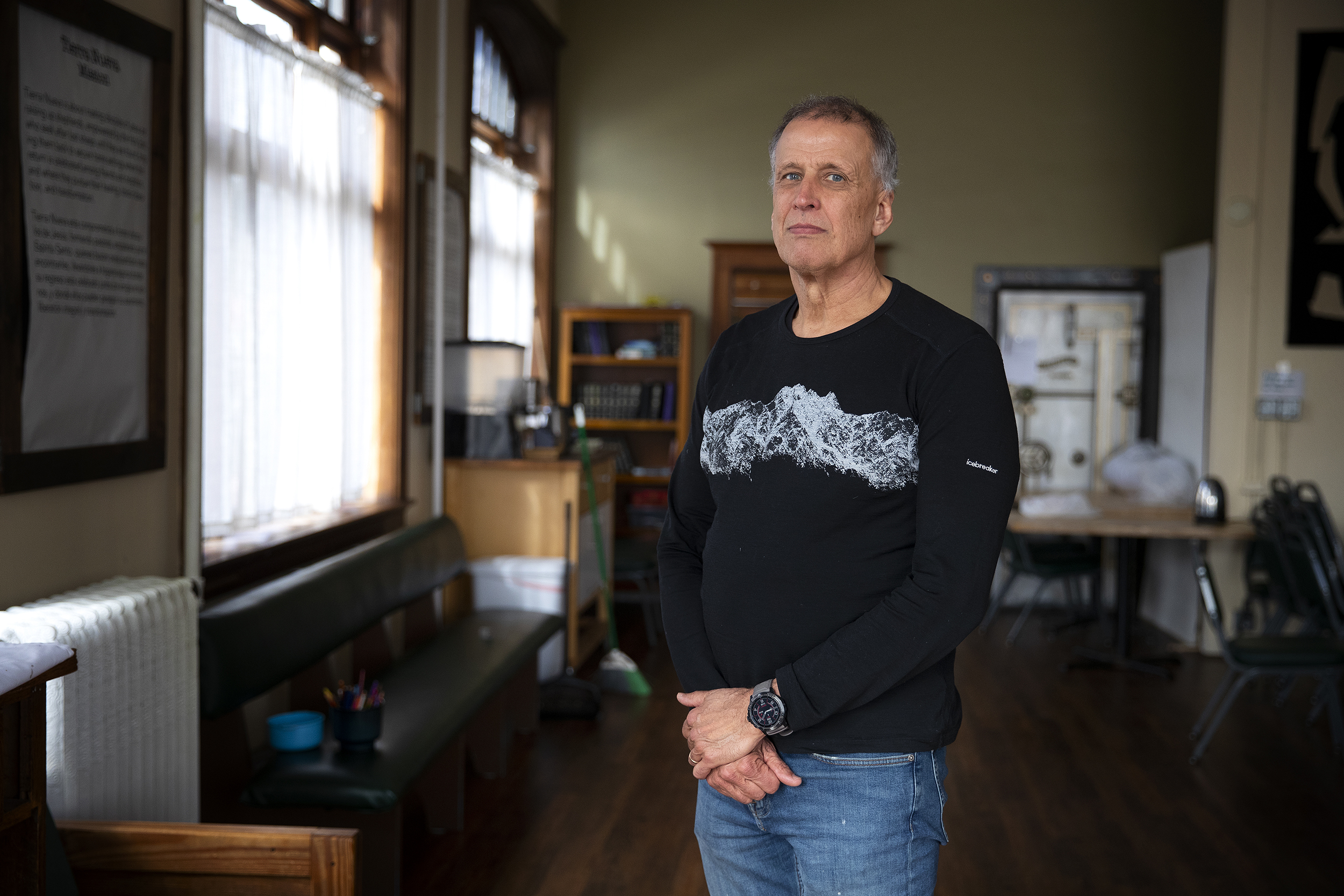 caption: Pastor Bob Ekblad is portrayed on Thursday, March 5, 2026, at Tierra Nueva in Burlington, Washington. 