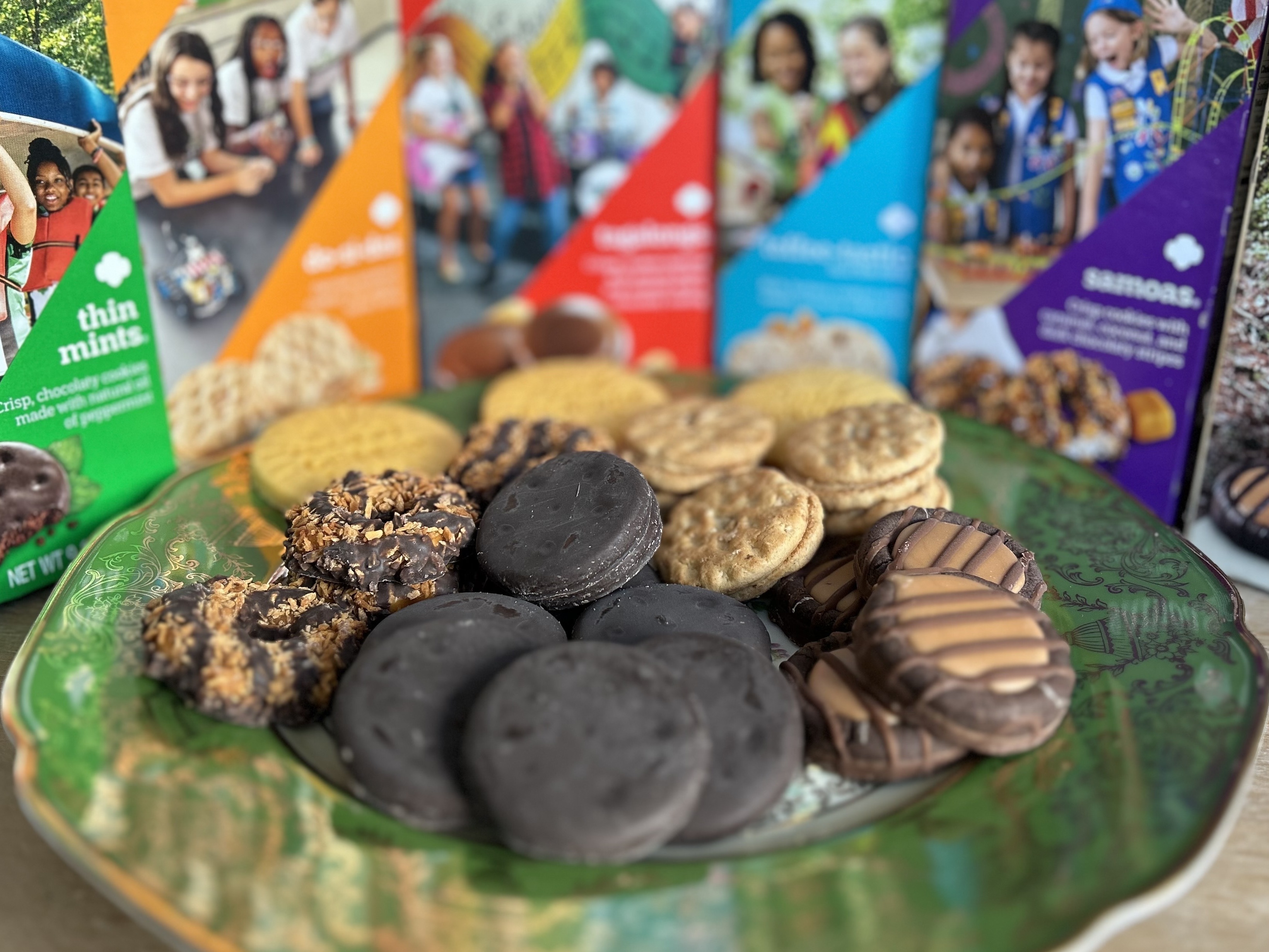 caption: Thin Mints and Samoas are perennial best-selling Girl Scout Cookies, but Adventurefuls, Lemon-ups and Do-si-Do cookies also have diehard fans.