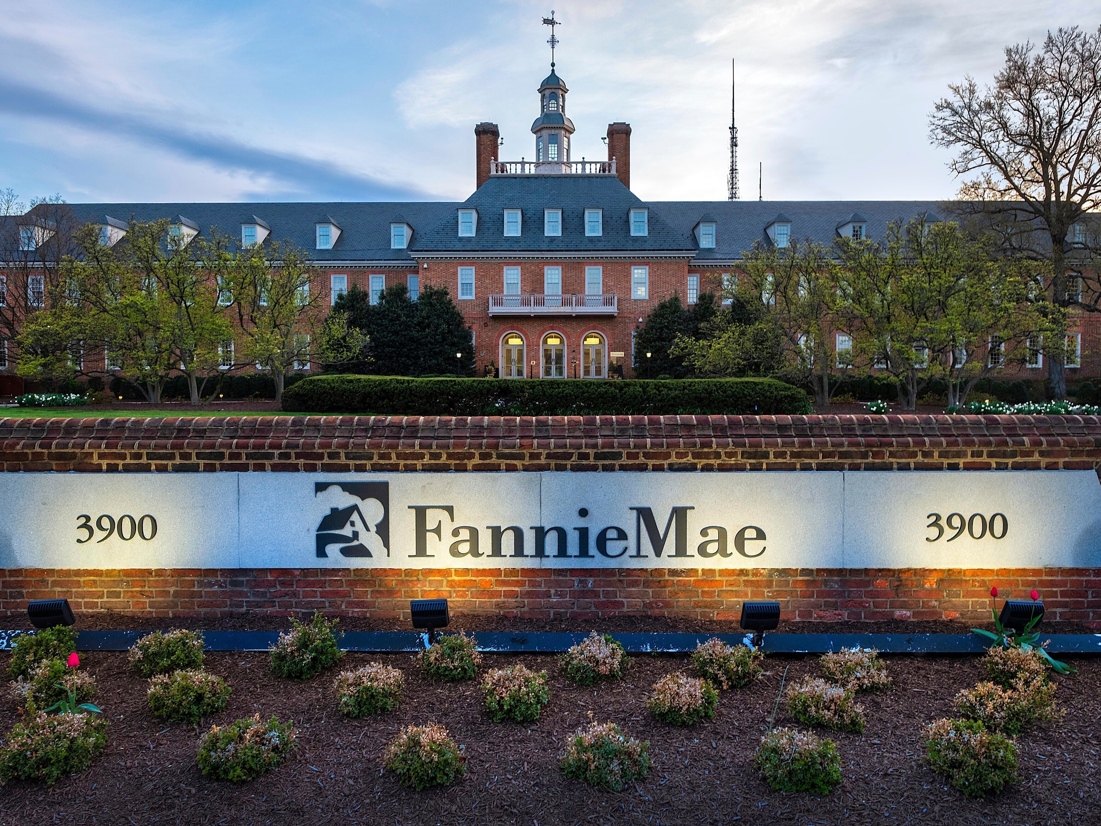 caption: This April 21, 2018, photo shows Fannie Mae's previous headquarters building in Washington, D.C.