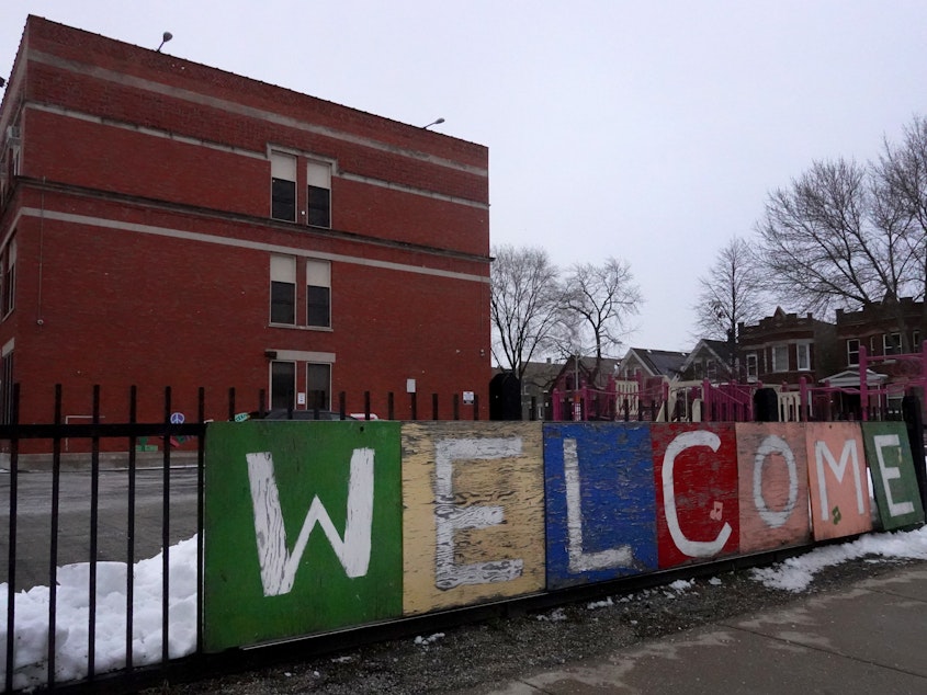 caption: In Chicago, the teachers union voted this week to return to virtual learning, citing COVID-19 concerns, despite district plans to continue in person. In response, the district canceled classes for its more than 300,000 students.