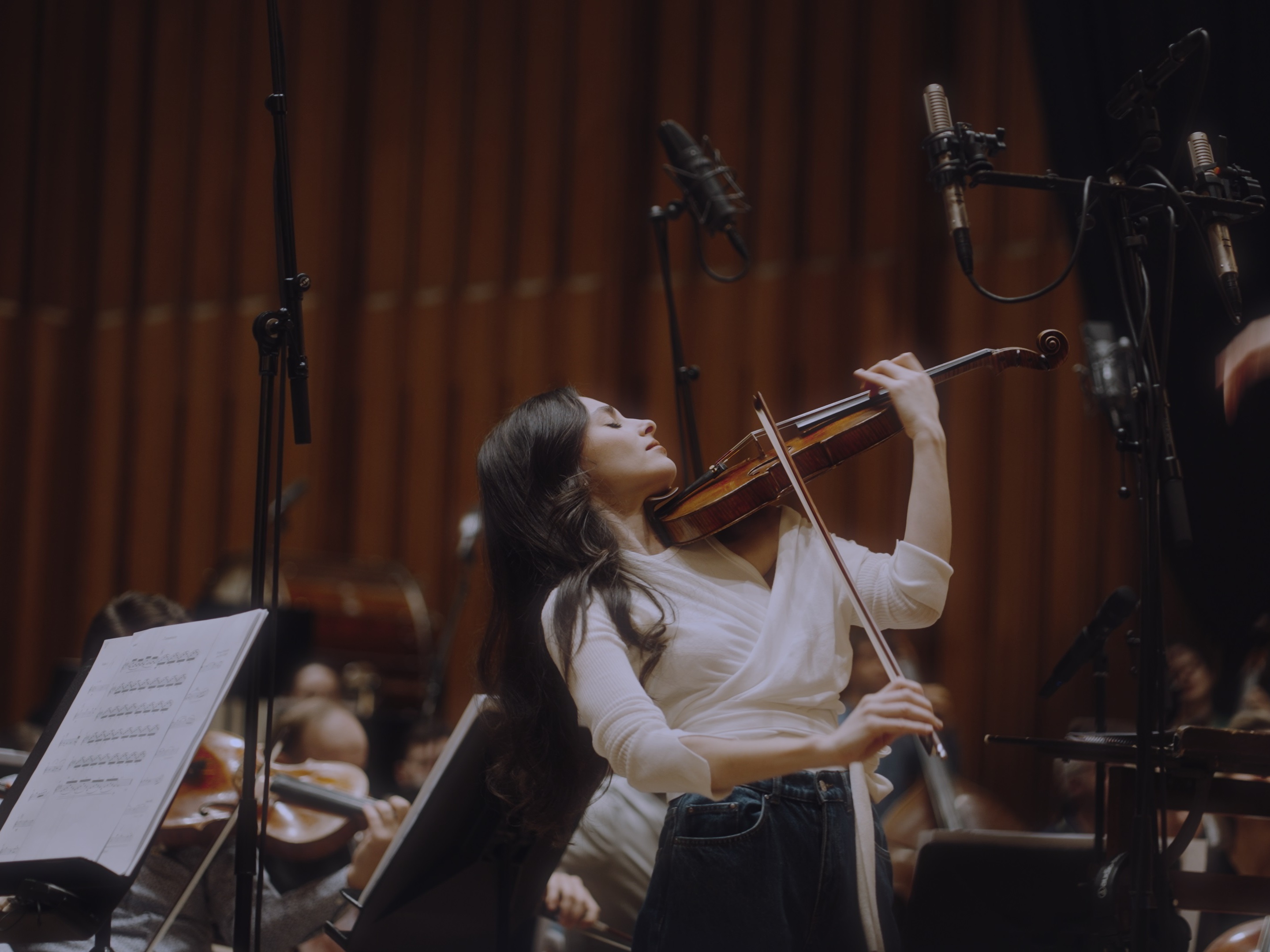 caption: When she was 25, violinist Esther Abrami realized that none of the hundreds of pieces she had played were composed by women. The results of her journey to change that are on her new album, <em>Women</em>.