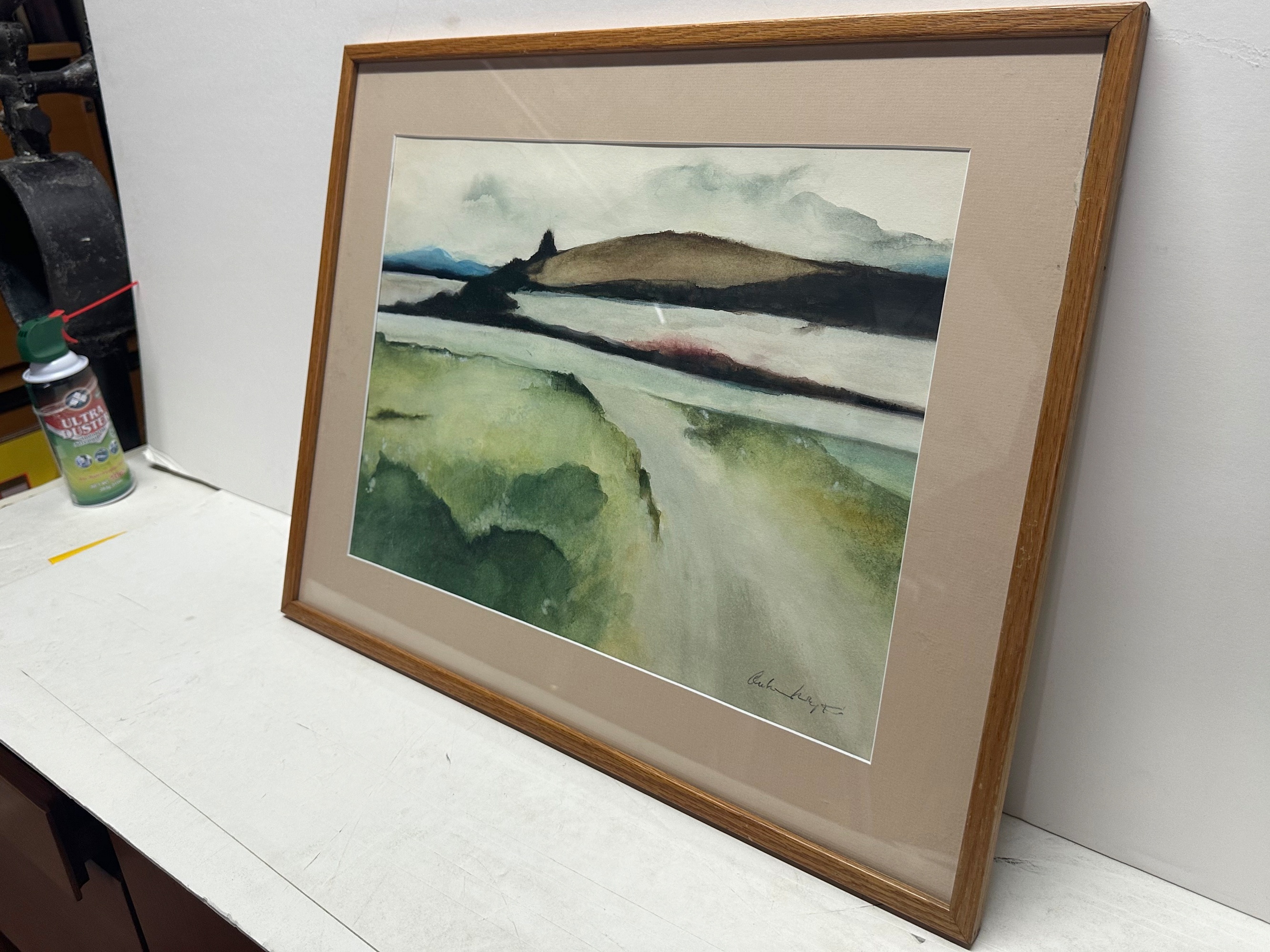 caption: A suspected forgery of an Andrew Wyeth painting is seen at RoGallery in New York, Tuesday, April 28, 2026.